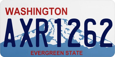 WA license plate AXR1262