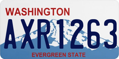 WA license plate AXR1263