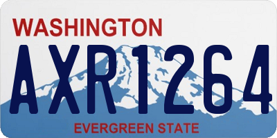 WA license plate AXR1264