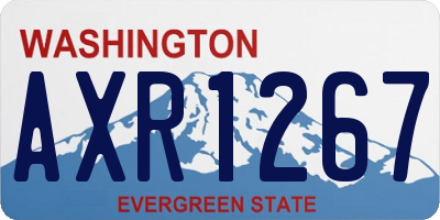 WA license plate AXR1267
