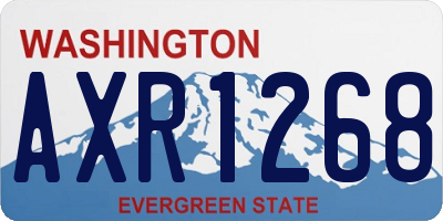 WA license plate AXR1268