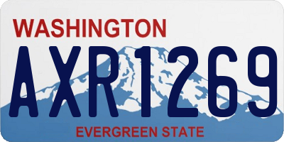 WA license plate AXR1269