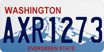 WA license plate AXR1273