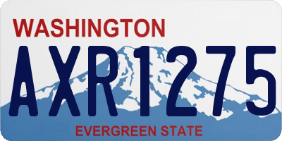 WA license plate AXR1275