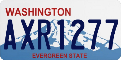 WA license plate AXR1277