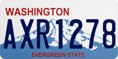 WA license plate AXR1278