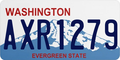 WA license plate AXR1279