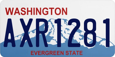 WA license plate AXR1281