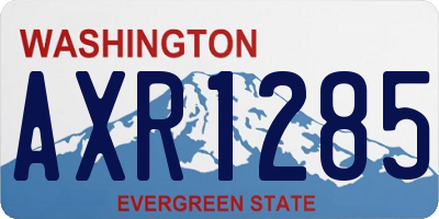 WA license plate AXR1285
