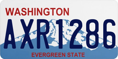 WA license plate AXR1286