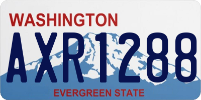 WA license plate AXR1288