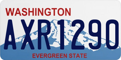 WA license plate AXR1290