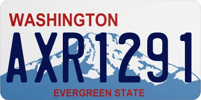WA license plate AXR1291