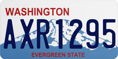 WA license plate AXR1295