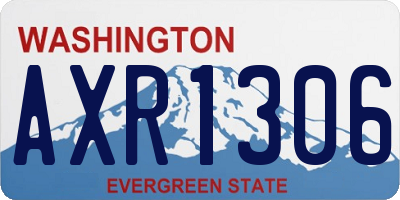 WA license plate AXR1306