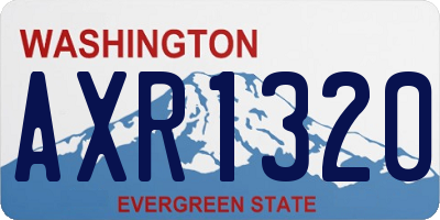 WA license plate AXR1320