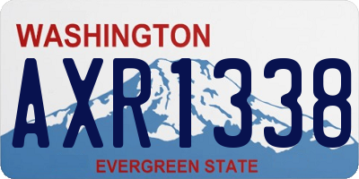 WA license plate AXR1338