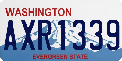 WA license plate AXR1339