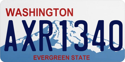 WA license plate AXR1340