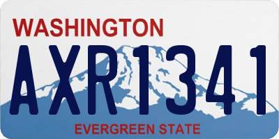 WA license plate AXR1341