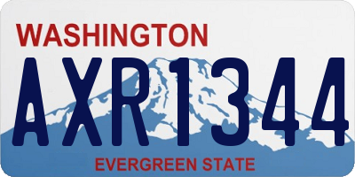 WA license plate AXR1344