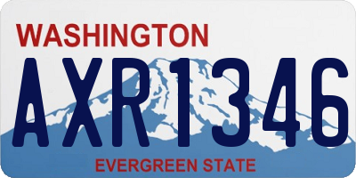 WA license plate AXR1346