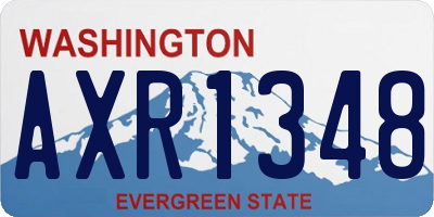 WA license plate AXR1348