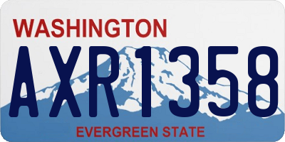 WA license plate AXR1358