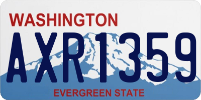 WA license plate AXR1359