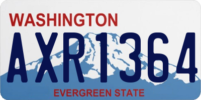 WA license plate AXR1364