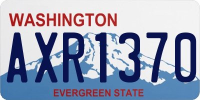WA license plate AXR1370