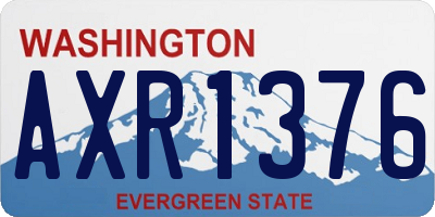 WA license plate AXR1376