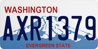 WA license plate AXR1379