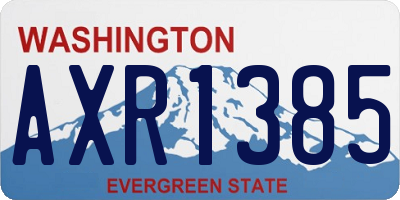 WA license plate AXR1385