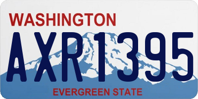 WA license plate AXR1395