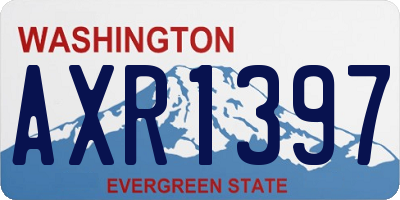 WA license plate AXR1397