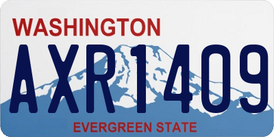 WA license plate AXR1409