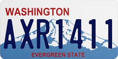 WA license plate AXR1411