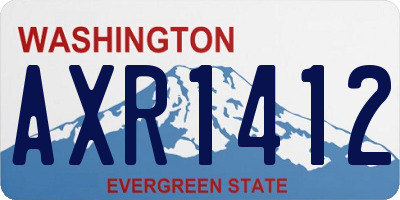 WA license plate AXR1412