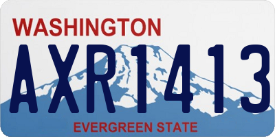 WA license plate AXR1413