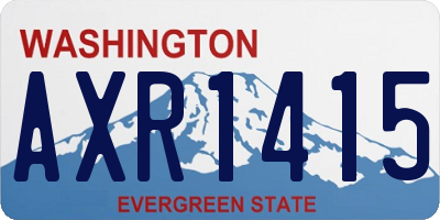 WA license plate AXR1415