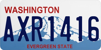 WA license plate AXR1416