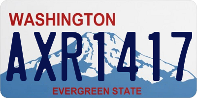 WA license plate AXR1417