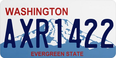 WA license plate AXR1422