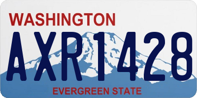 WA license plate AXR1428