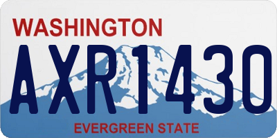 WA license plate AXR1430