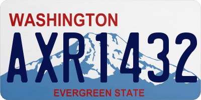 WA license plate AXR1432
