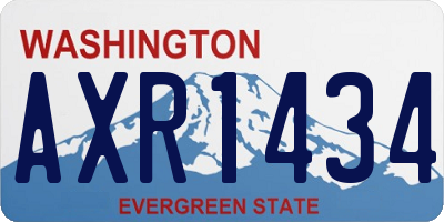 WA license plate AXR1434