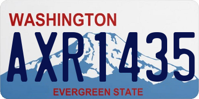 WA license plate AXR1435