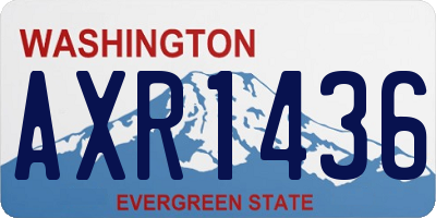 WA license plate AXR1436